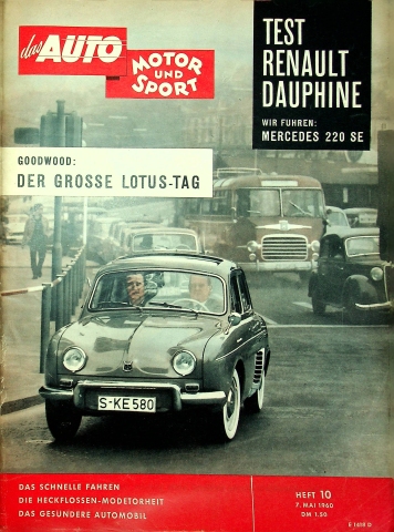 Deckblatt Auto Motor und Sport (10/1960)
